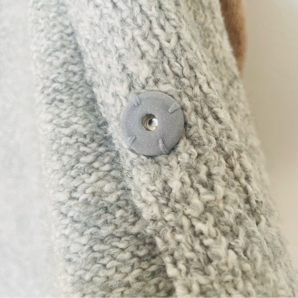 Cabi womans Colorblock Open Front Cardigan size XS snap button neutral soft - Picture 7 of 11